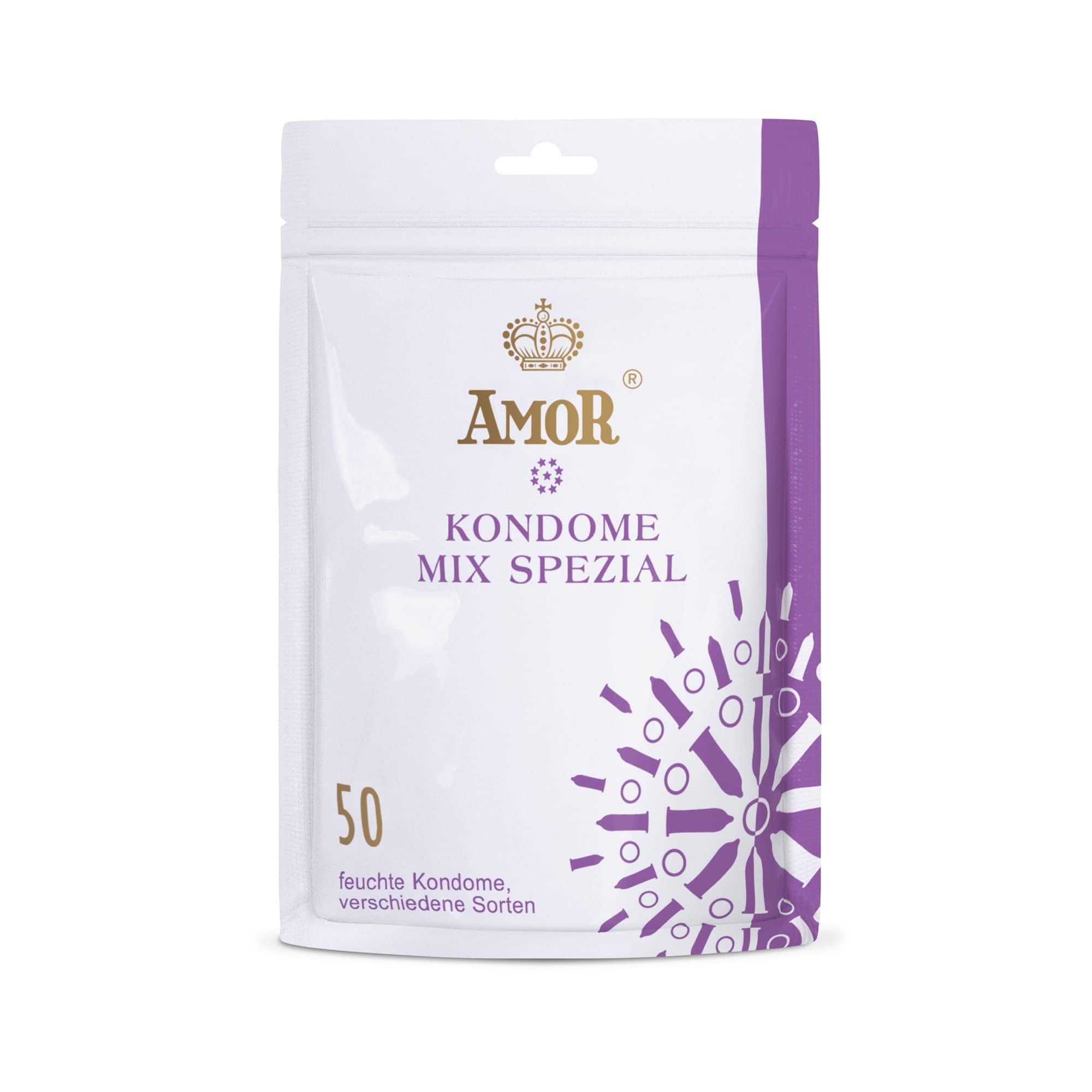 Verpakking AMOR Mix Special condooms, 50 stuks.