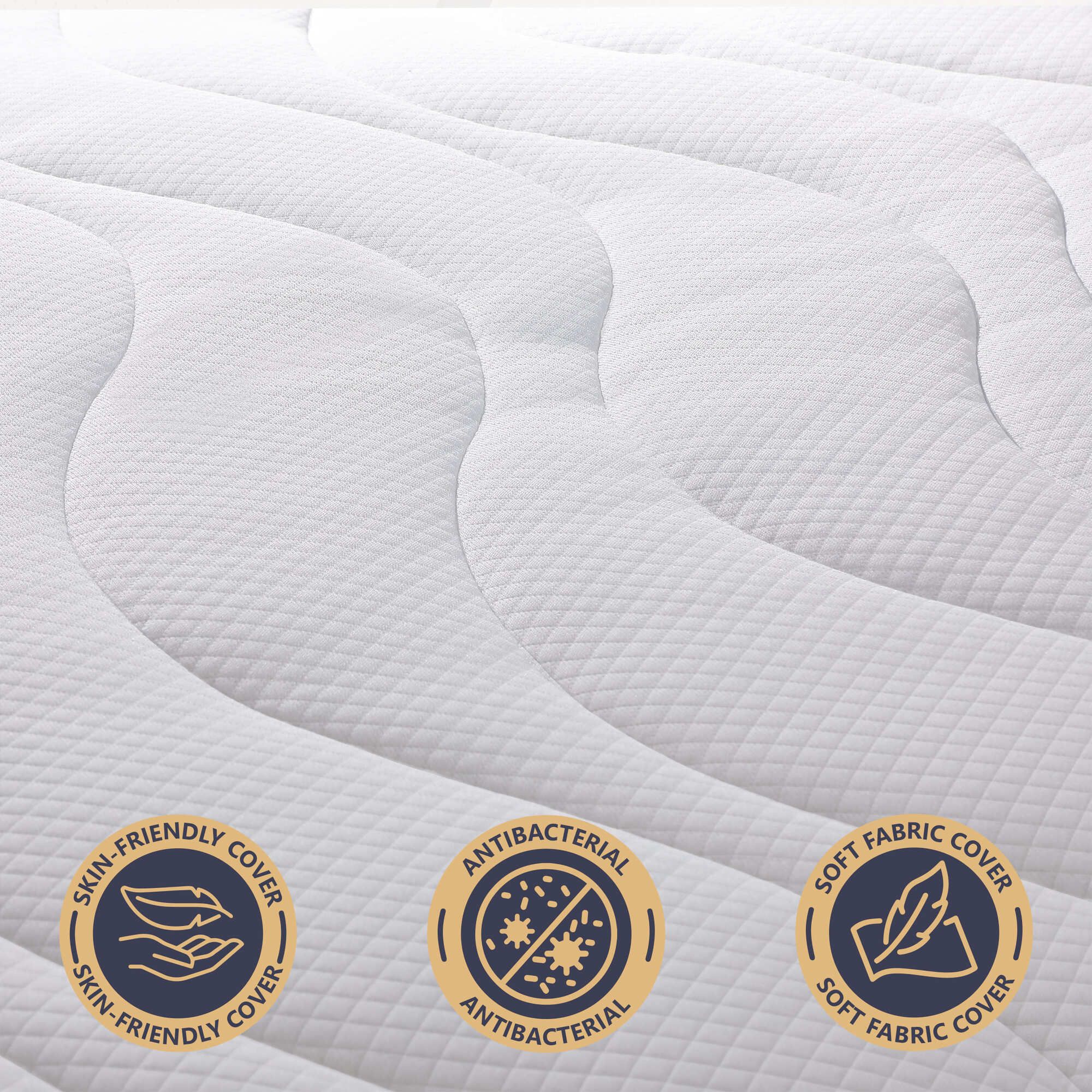 The White Stone Matras 160x190 cm van hypoallergeen Waterfoam, 16 cm