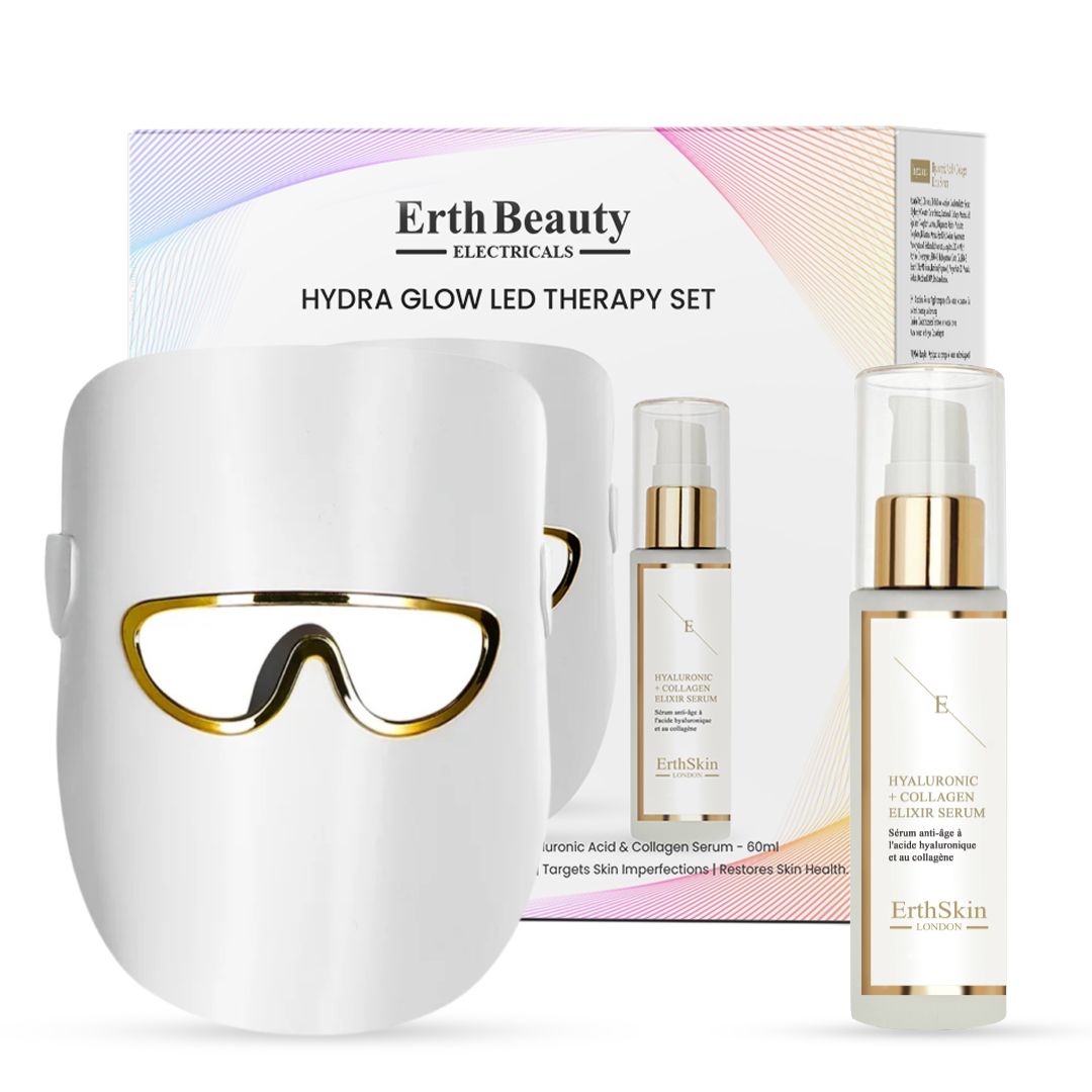 ErthSkin London HYDRA GLOW LED THERAPIE SET (LED LICHT THERAPIE MASKER wit met HA Serum)