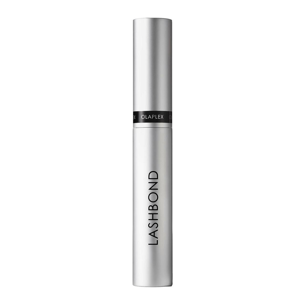 Tube argenté avec bouchon noir. "LASHBOND" est écrit sur le tube.