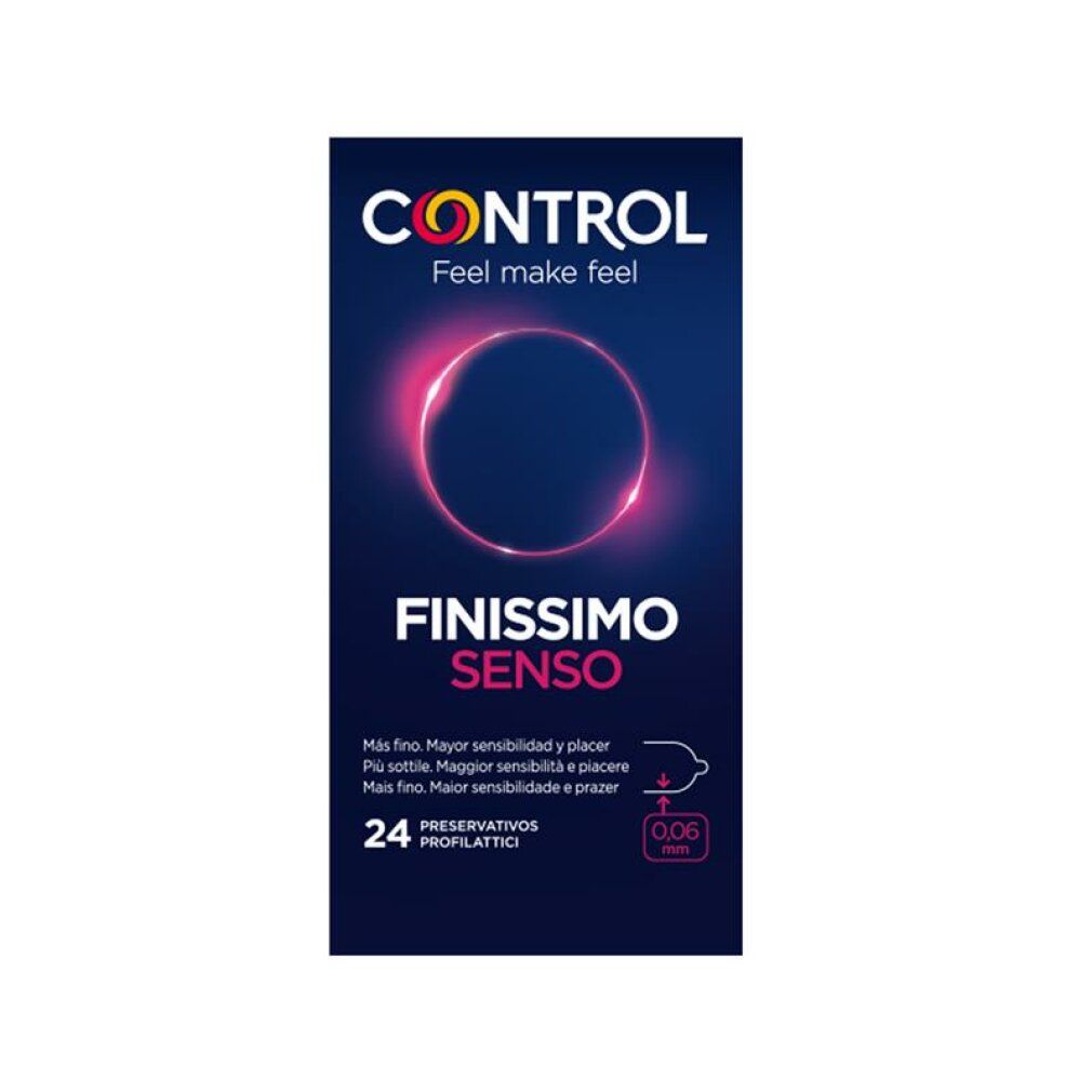 Préservatifs Control Finissimo Senso, 24 unités. Extra fins, 0.06mm.