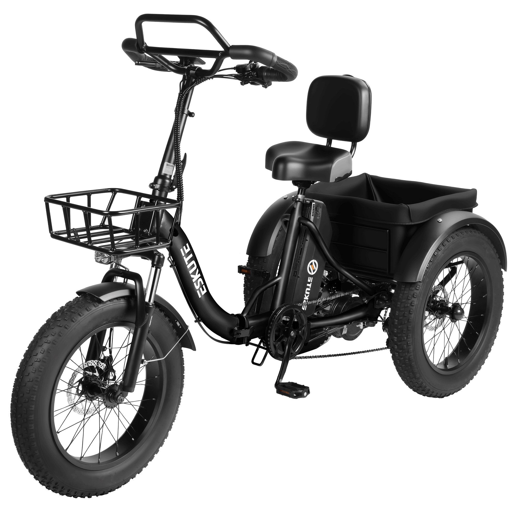 ESKUTE T302 Pro Tricycle cargo électrique, batterie 48 V 20,8 Ah