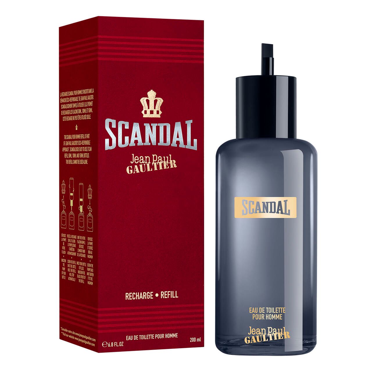 Jean Paul Gaultier Scandal Eau de Toilette flacon en rode doos.