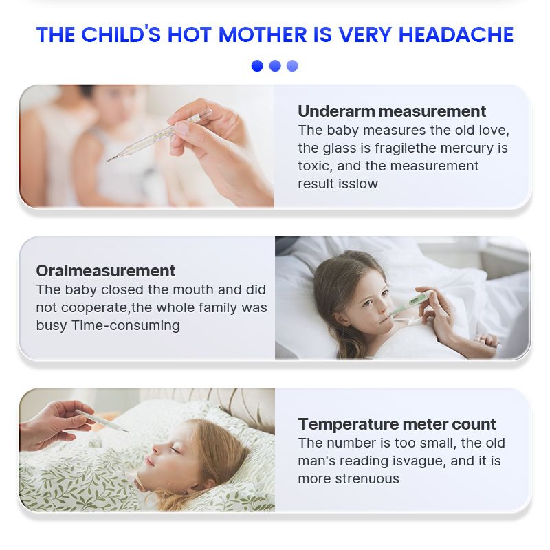 Lepu –Thermomètre Frontal Infrarouge Pour Bébé  Mesure Précise De La Température Sans Contact, IRT4