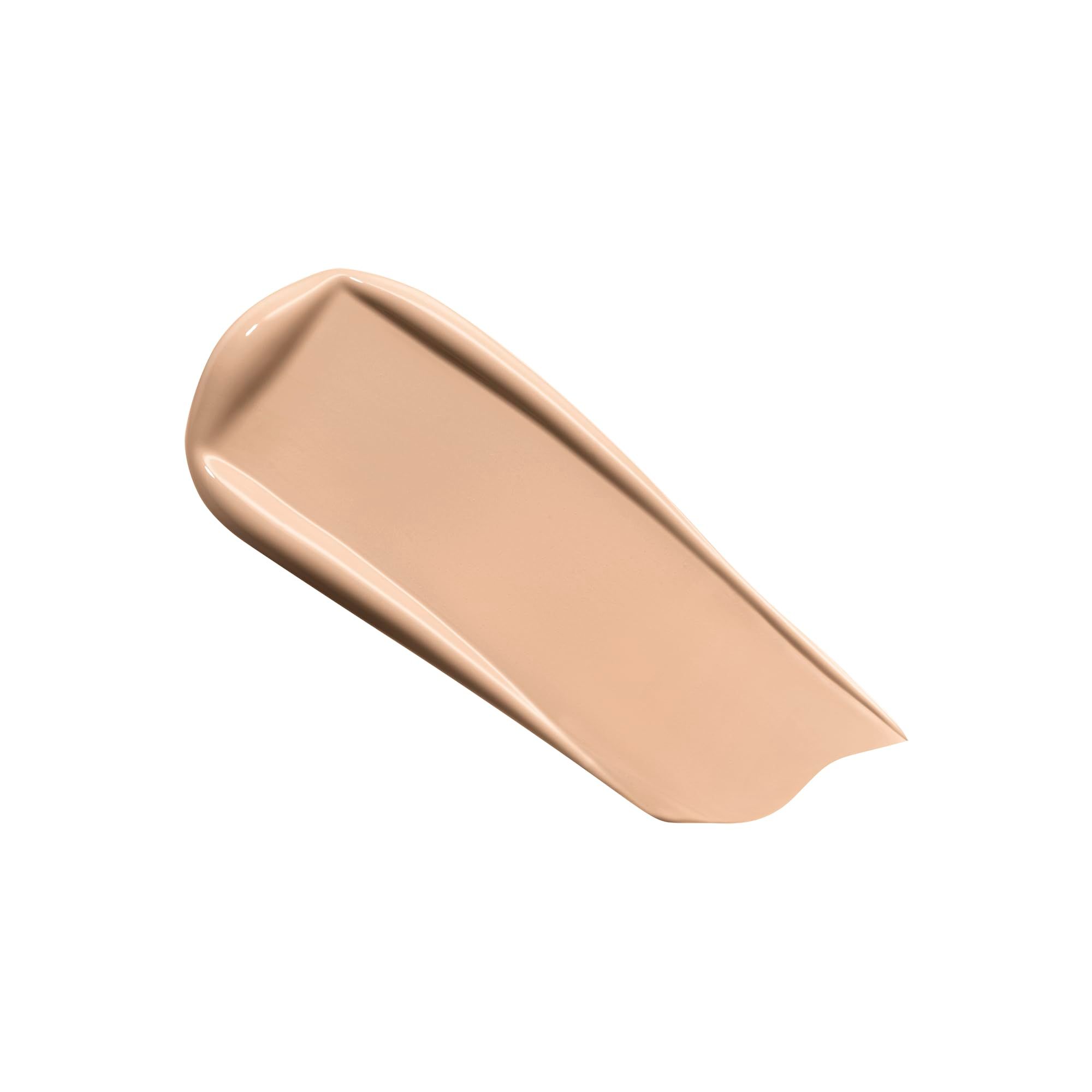 Foundation textuur. Lichte tint op lichte achtergrond.