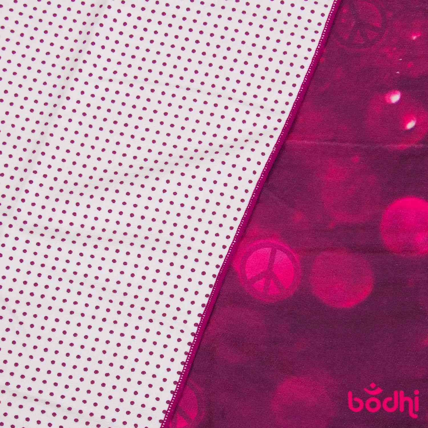 bodhi GRIP² Yoga Handdoek Art Collection, aubergine