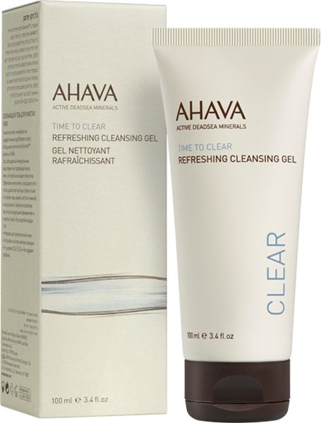 AHAVA Time to Clear Verfrissende Reinigingsgel, 100 ml tube met doos.