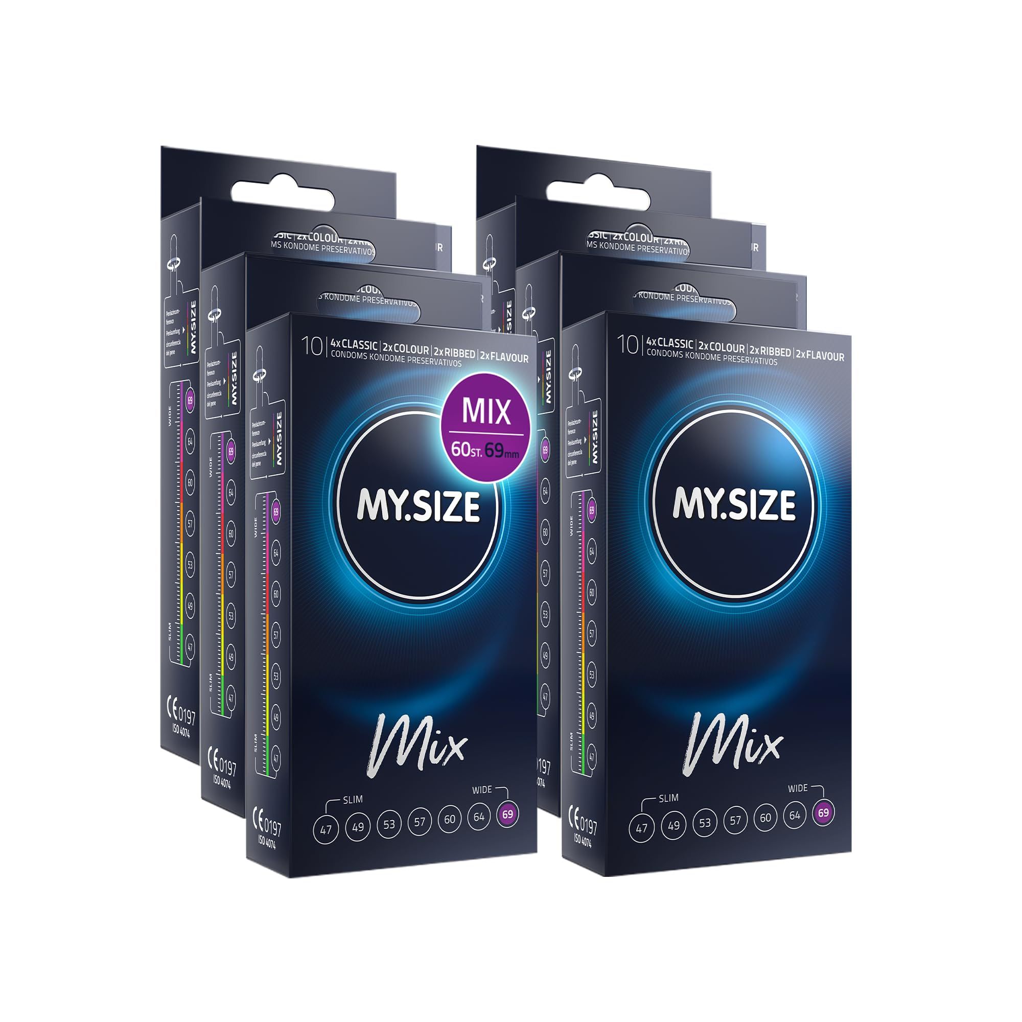 MY.SIZE Mix Condoom Set Maat 7 69mm