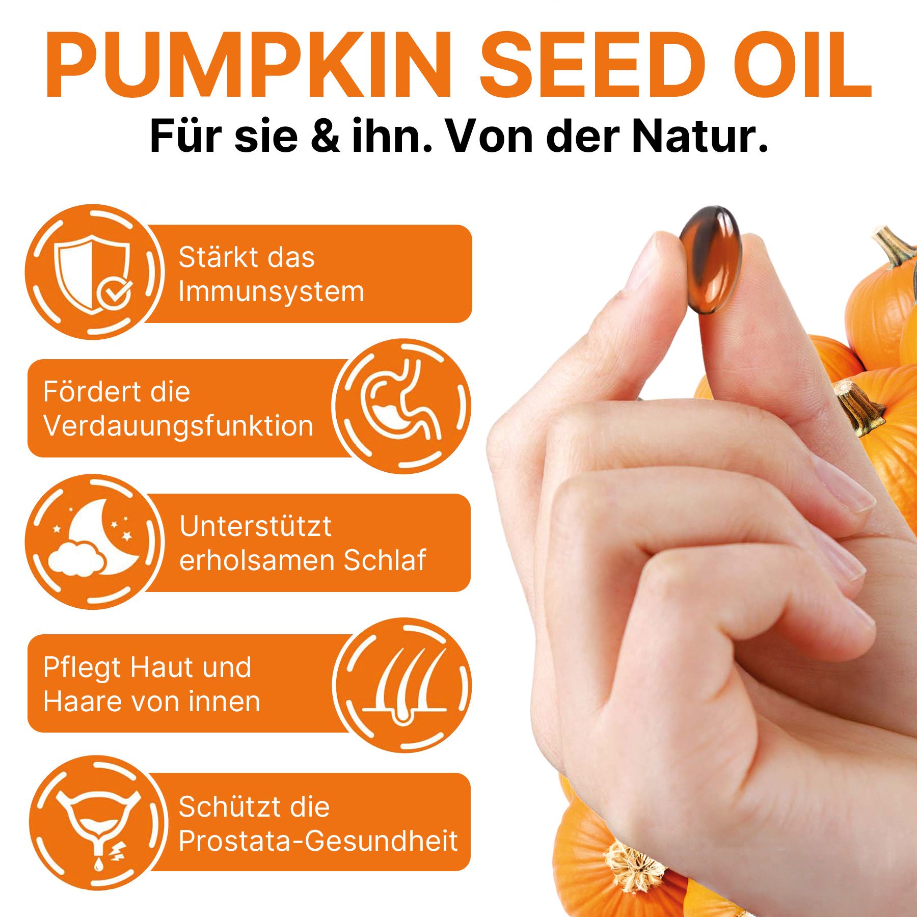 Acentiallabs Softgelcapsules met pompoenpitolie en zaagpalm