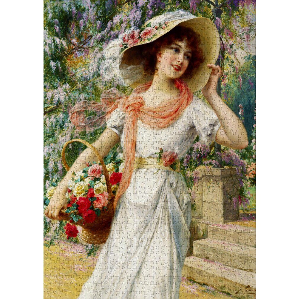 annÉe Puzzle Emile Vernon: jardin fleuri 1000 pièces