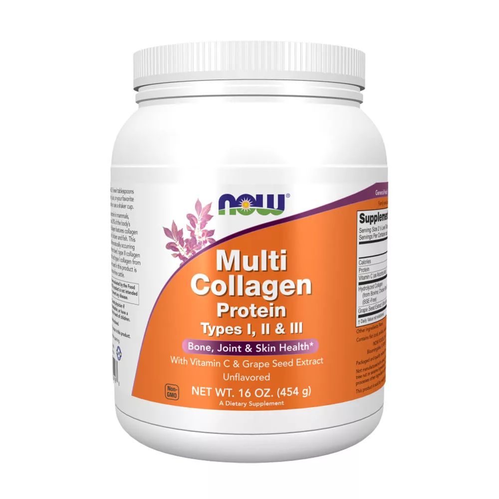 Now Foods ® Multi Collagen Protein poeder – 454 g