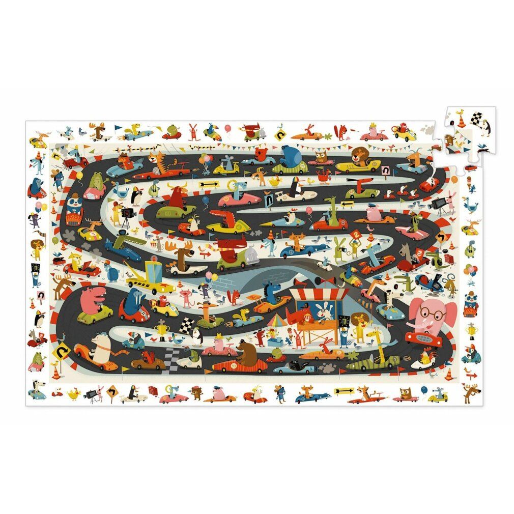 djeco Puzzle Observation : Rallye 54 pièces
