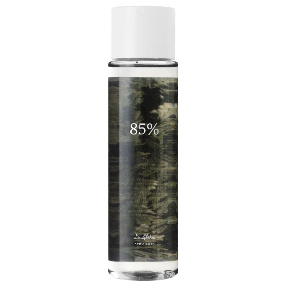 Liquide à 85% de concentration dans un flacon transparent avec un bouchon blanc.