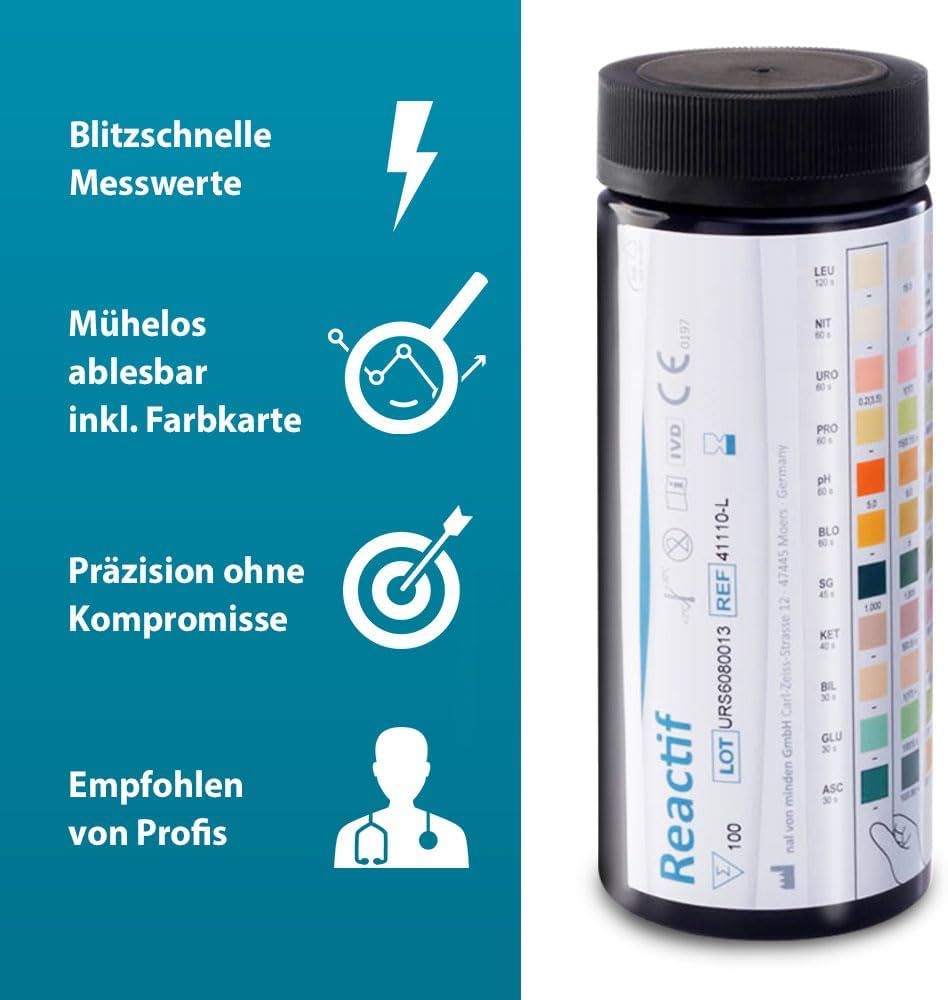 Reactif Test de santé - bandelettes urinaires pour 11 paramètres