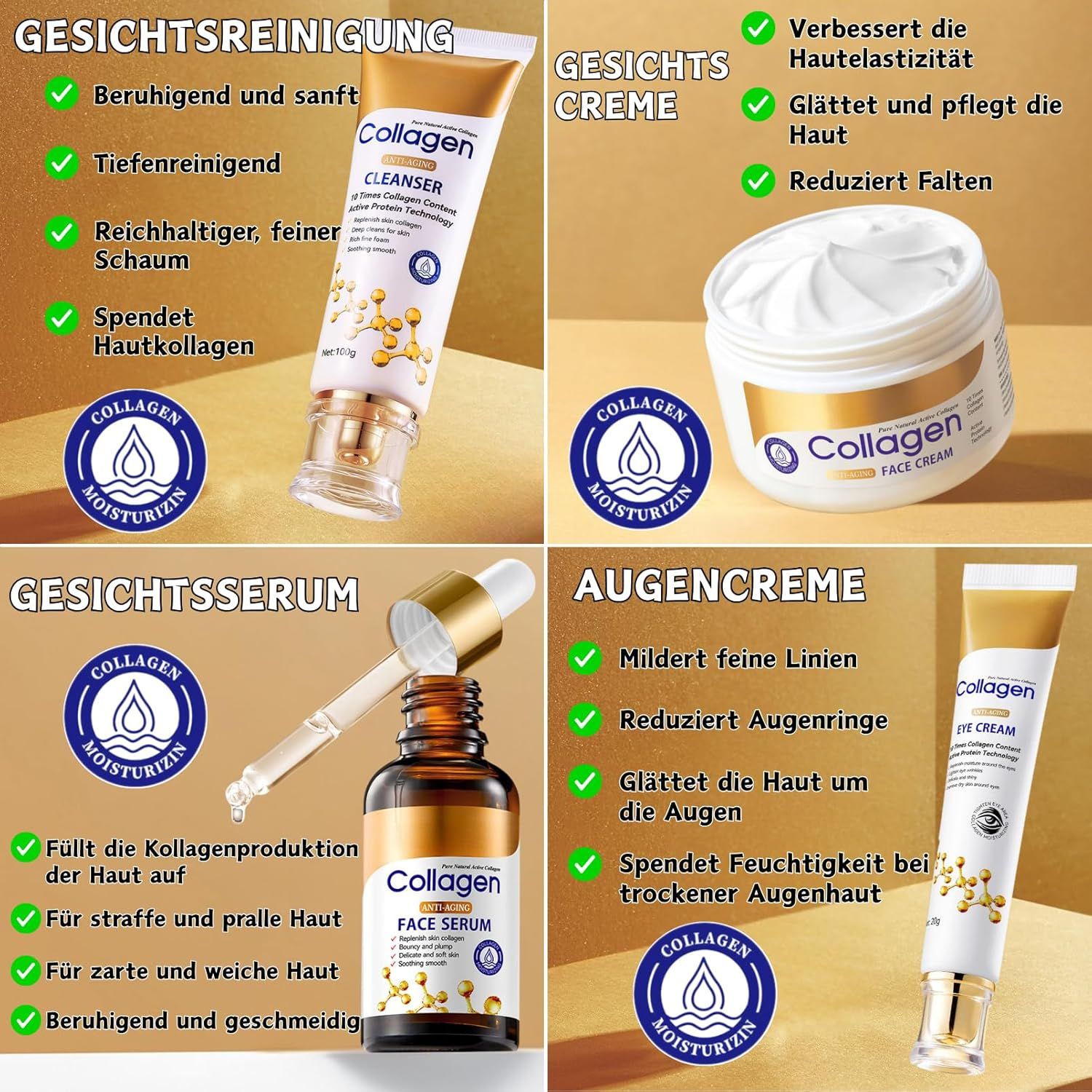 SUMMISHI Coffret de soins au collagène Anti-Âge