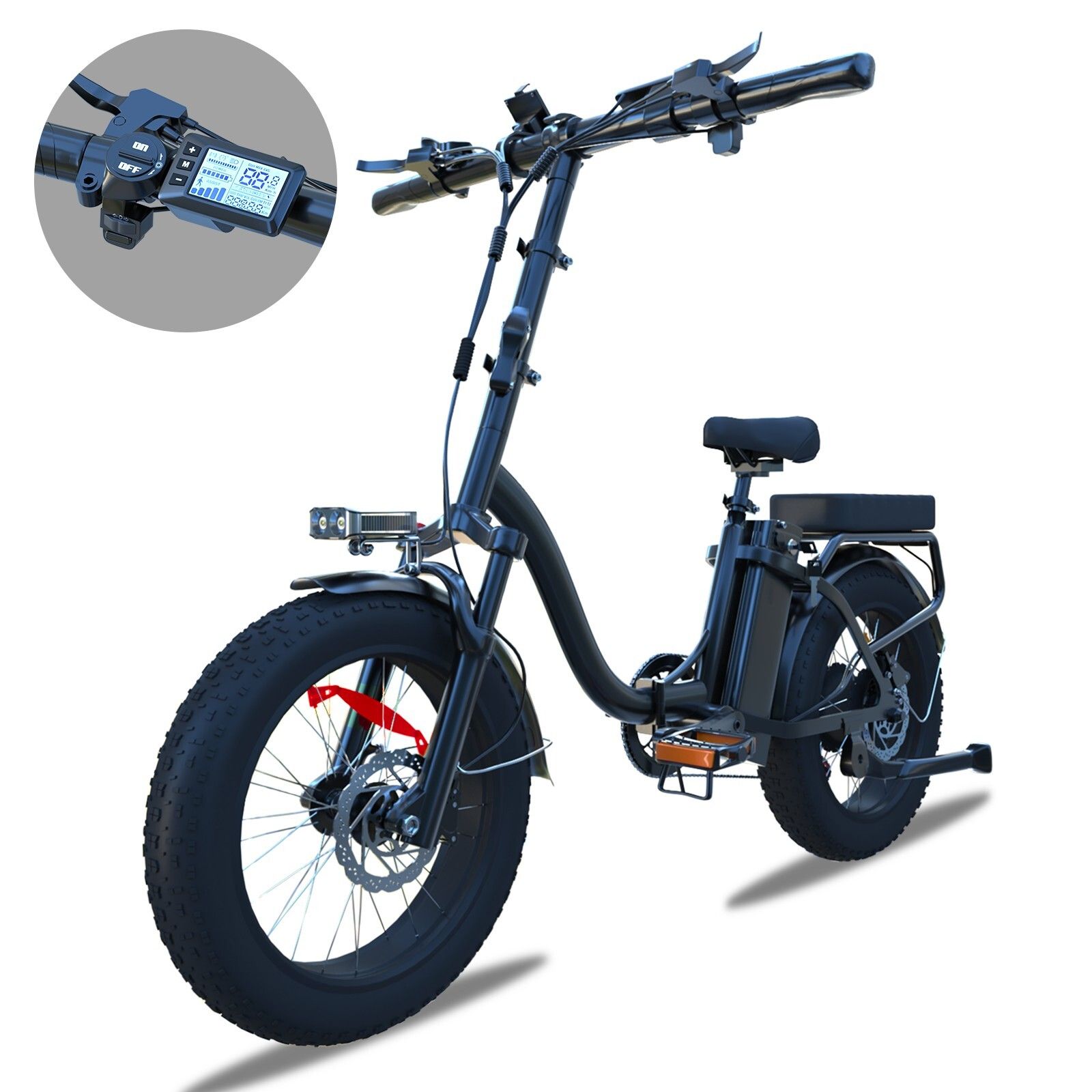 BLUVALL Z01 Opvouwbare elektrische fiets, 36V 13Ah verwijderbare accu, Shimano 7 versnellingen