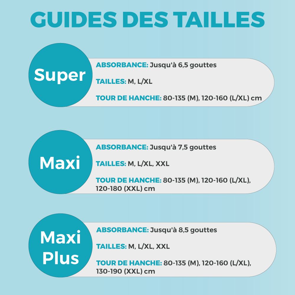 Dailee Slip Maxi Couches Adultes