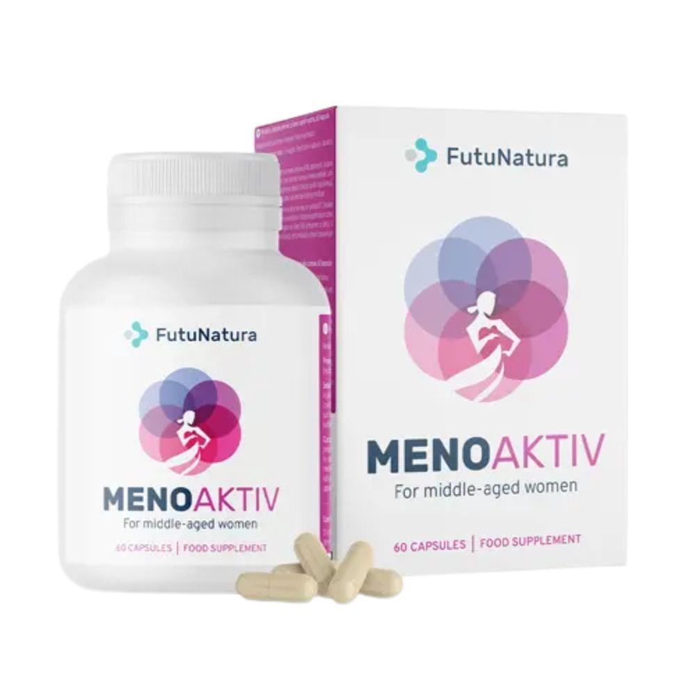 FutuNatura MenoAktiv : Bouteille et boîte de 60 gélules.