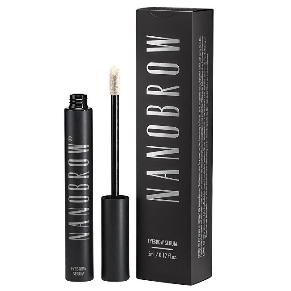 Flacon et emballage noirs pour sérum pour sourcils Nanobrow, 5ml/0.17 fl.oz.