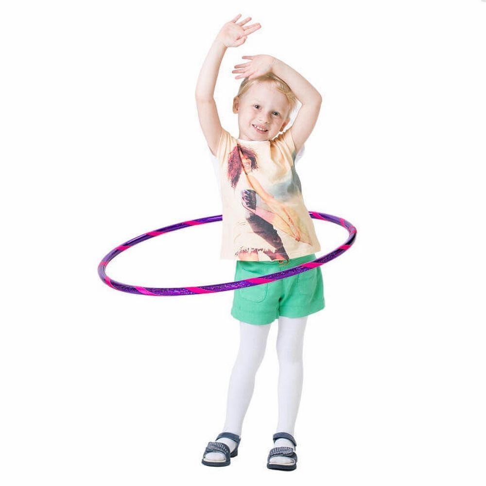 Hoopomania Glamour hula hoop enfant | Ø 60 cm | Violet-Rose