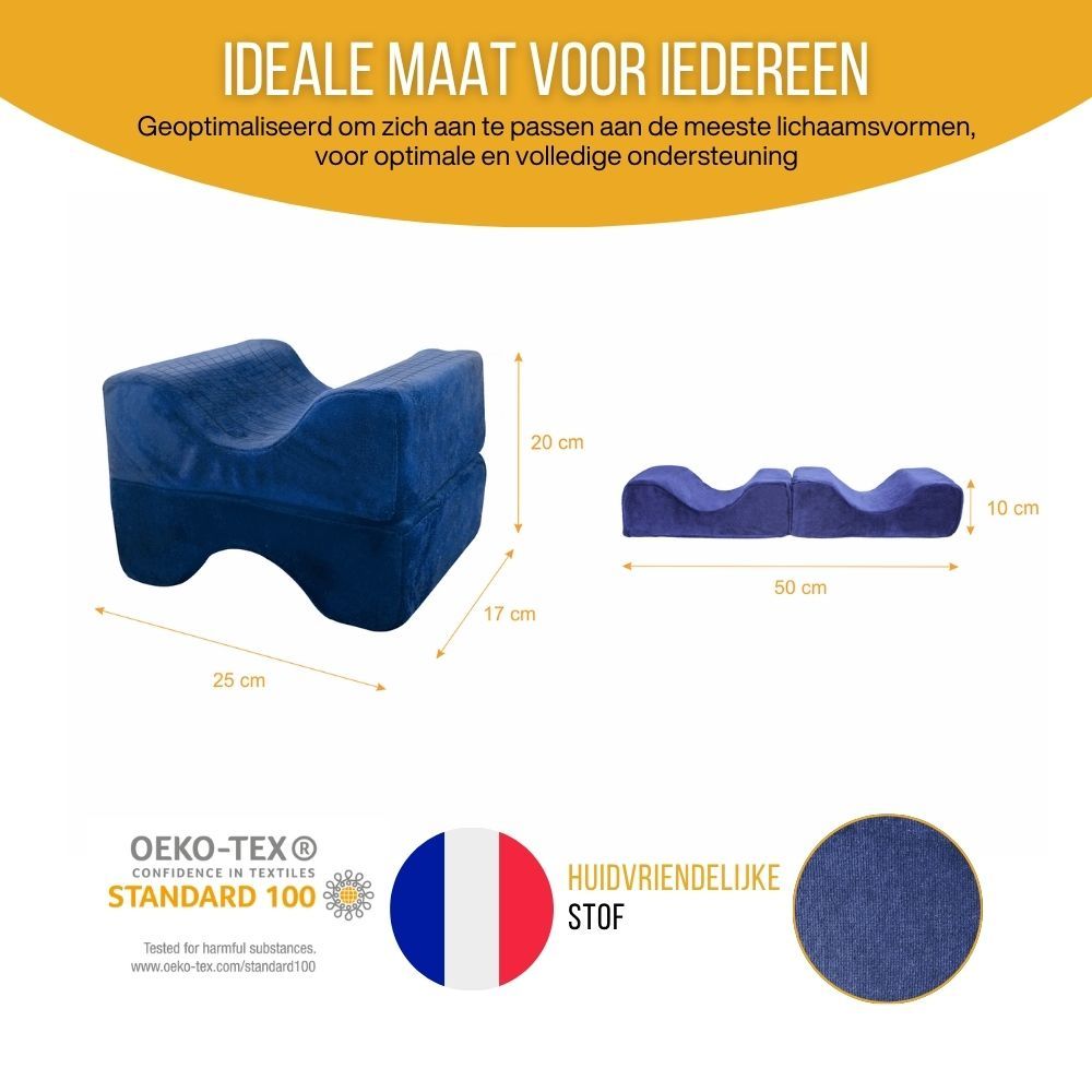 INPHYSIO Beenkussen met extra witte hoes