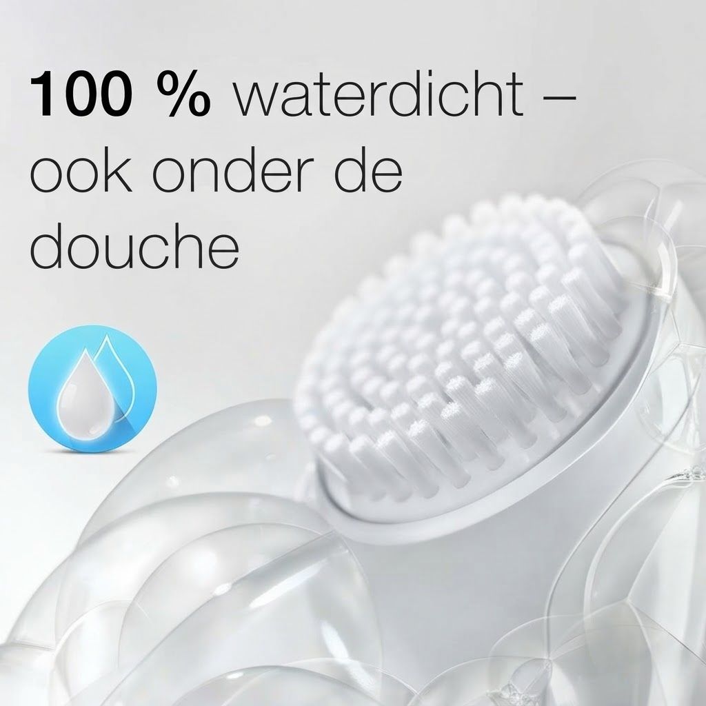 Braun FaceSpa: 100% waterdicht, ook onder de douche.