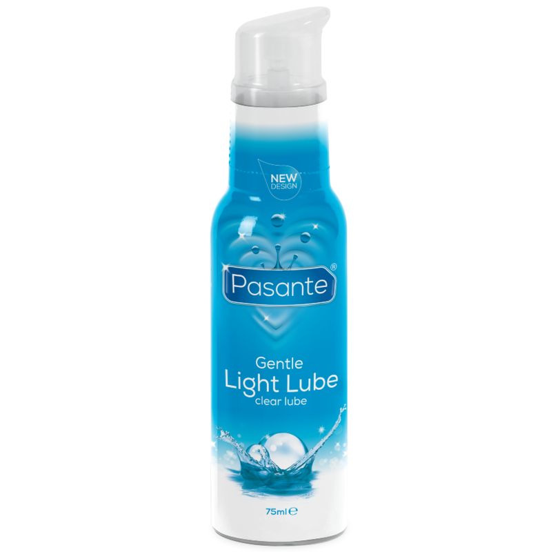 Flacon Pasante Gentle Light Lube 75ml avec pompe, à base d'eau, vegan.