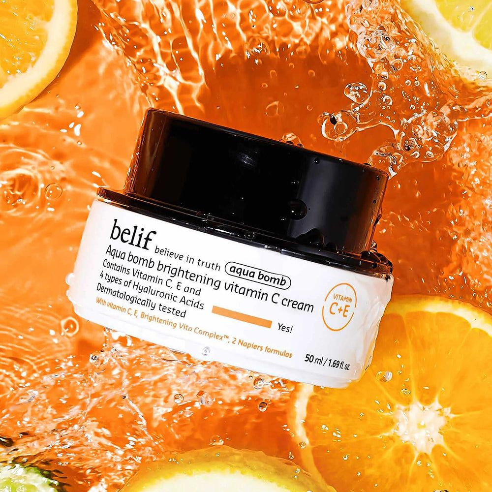 Crème de jour Aqua Bomb Brightening Vitamin C de BELIF – à la vitamine C et à l’acide hyaluronique