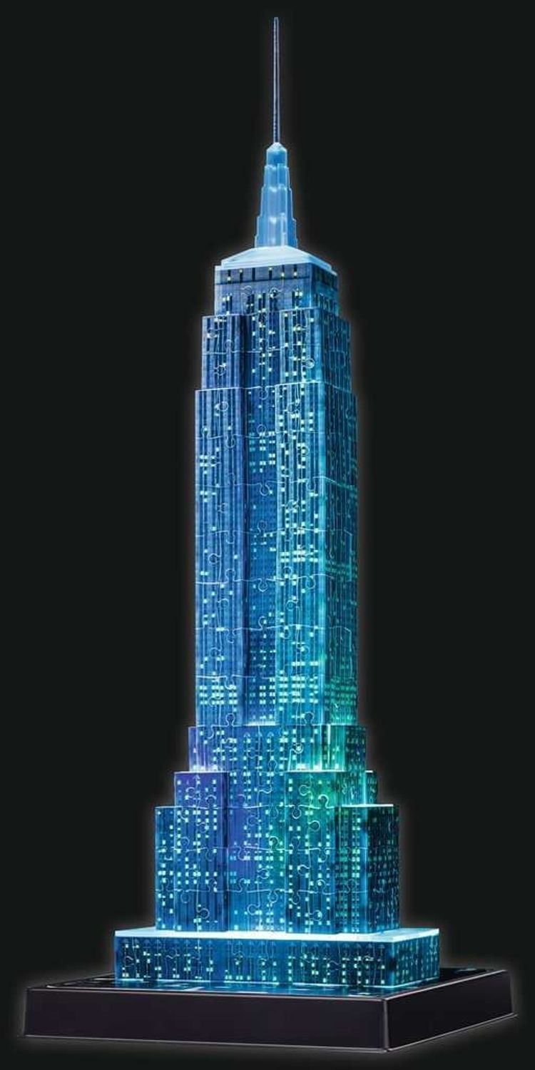 3D Empire State Building Nacht 216T