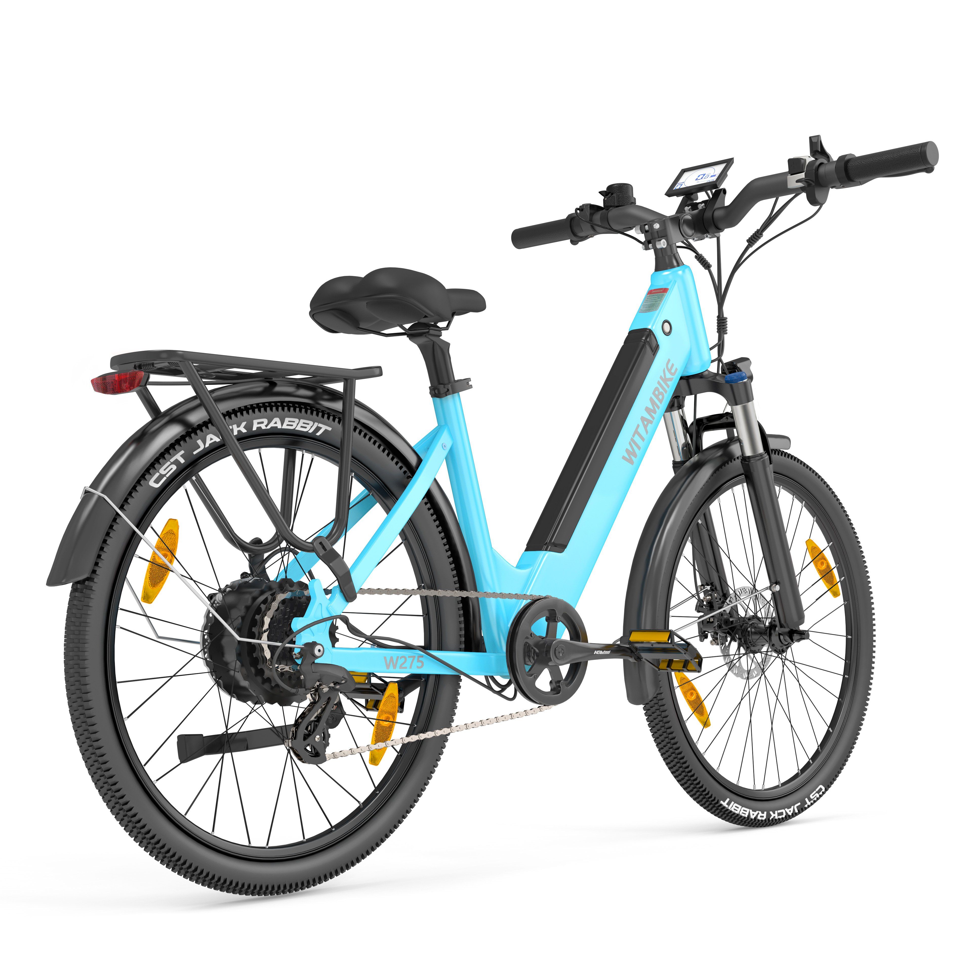 WITAMBIKE W275 Elektrische forenzenfiets, 36V 13AH 27,5" x 2.10 banden