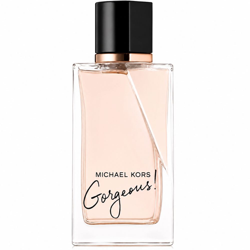 Fles Michael Kors Gorgeous Eau de Parfum met zwarte dop.