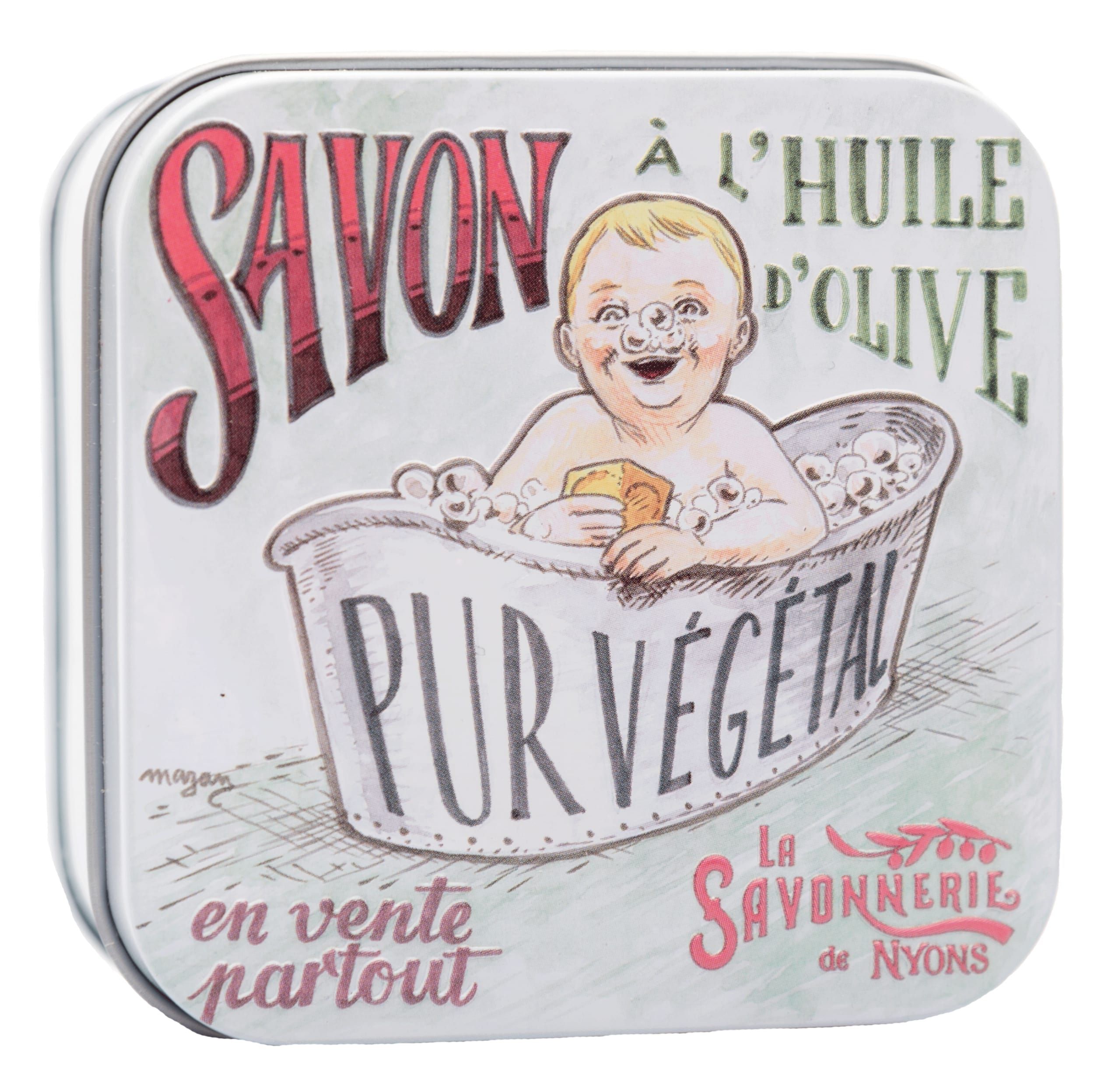 La Savonnerie de Nyons - Coffret métal avec savon "Bain bébé"