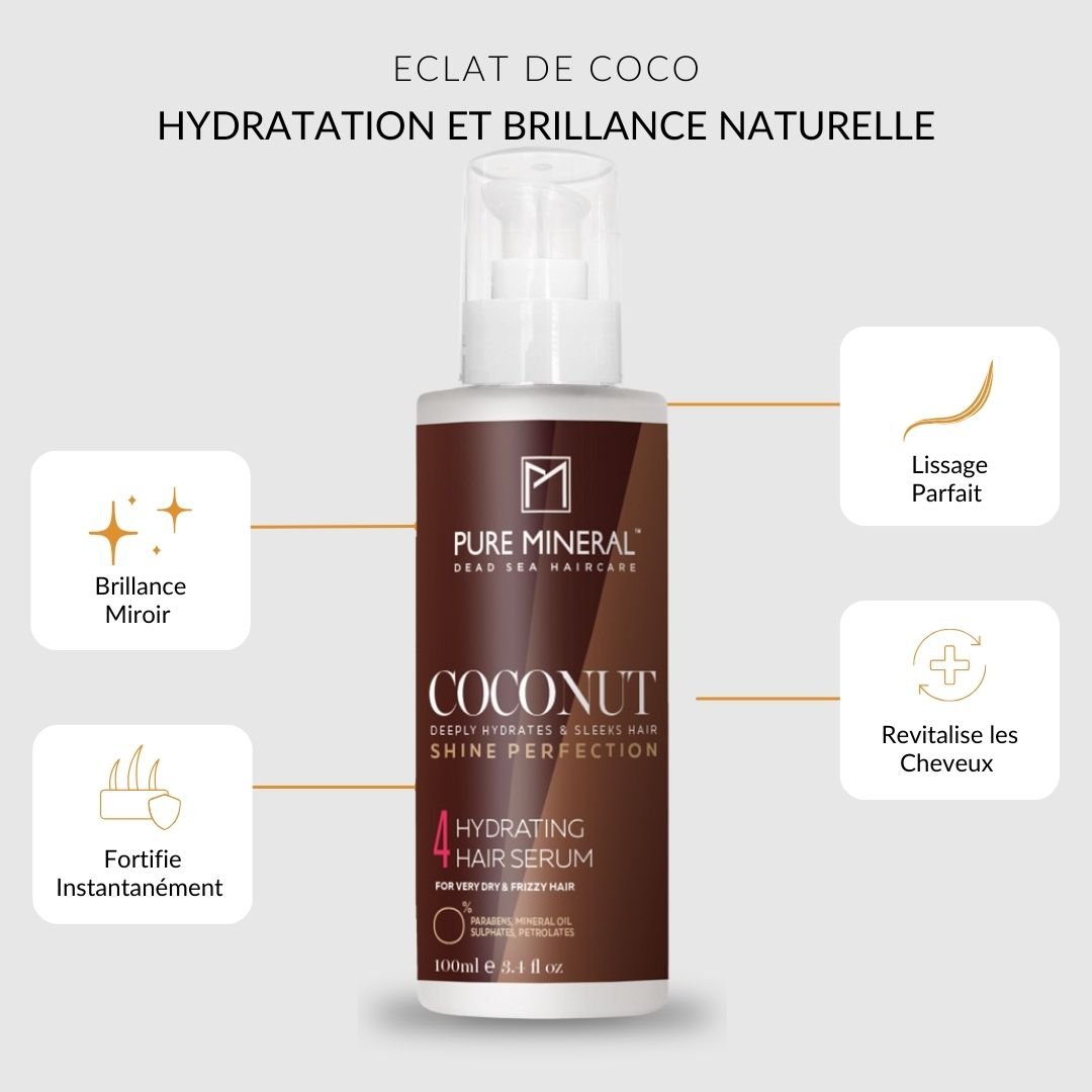 Pure Mineral - Sérum Coco Cheveux Brillants