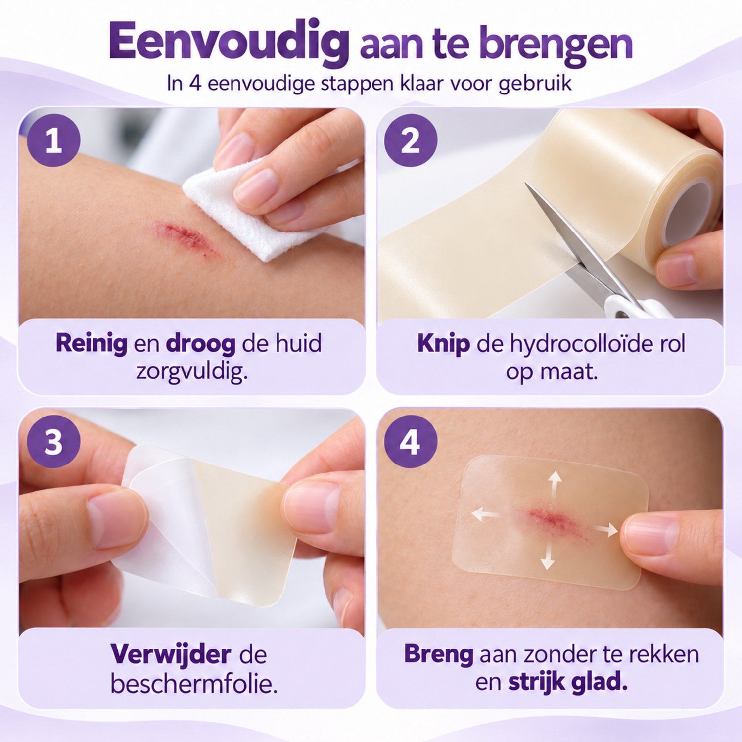 Veelzijdig in gebruik. Geschikt voor verschillende zones van het lichaam.