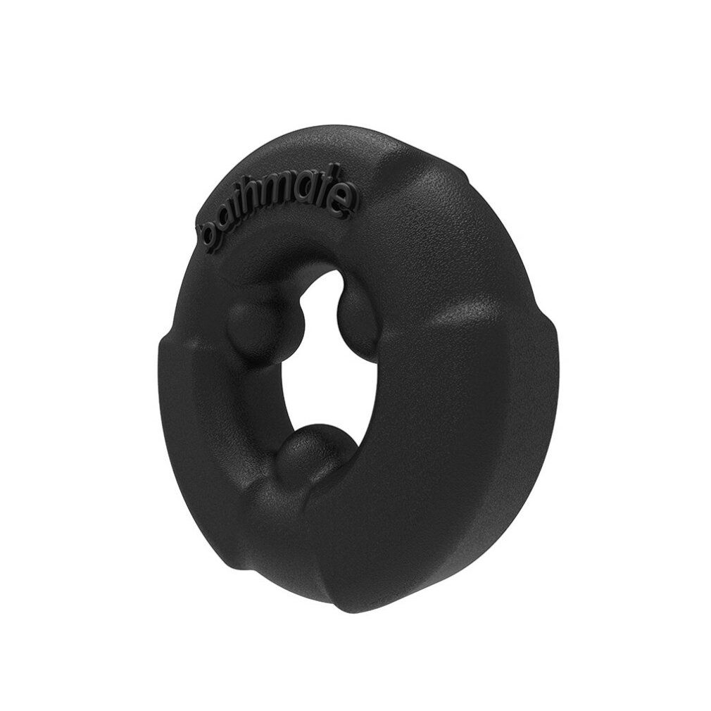 Anneau noir avec trois ouvertures et le mot "bathmate".
