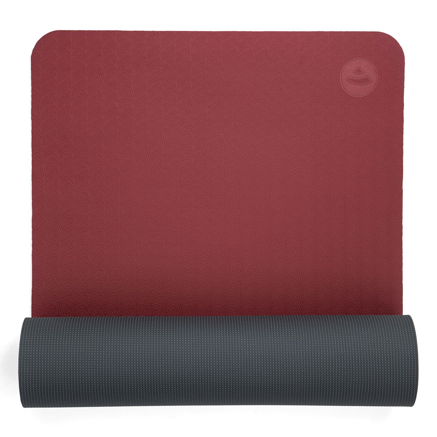 bodhi LOTUS PRO yogamat donkerrood/antraciet