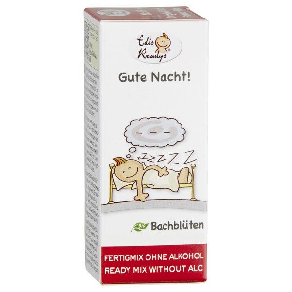 Emballage en carton avec nom du produit, illustration d'une personne endormie et texte. Logo 'Bio'.