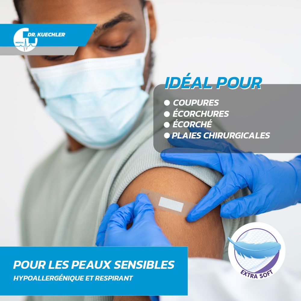 Dr. Kuechler Medical®  pansements pour la douche, imperméables, stériles, pour peaux sensibles