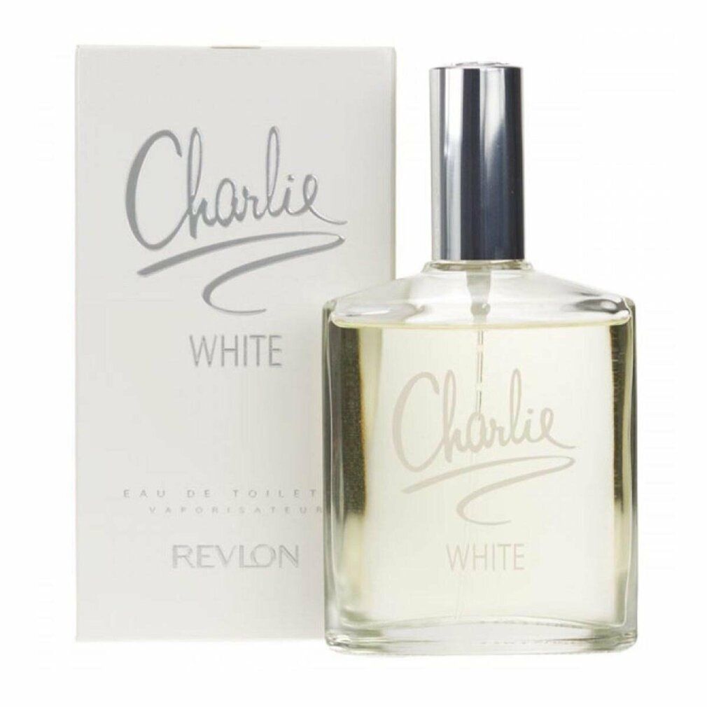 Fles en verpakking. Opschrift Charlie White. Revlon.
