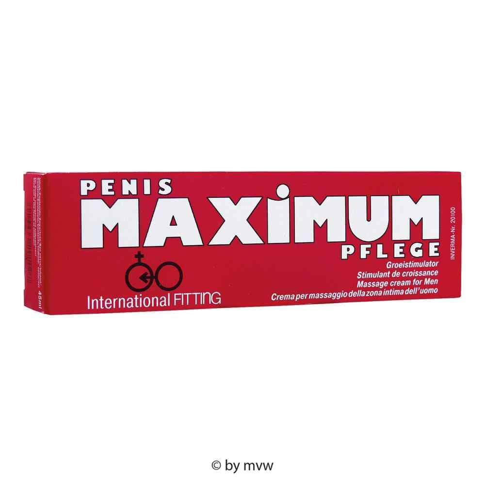 Emballage d'Inverma Maximum Penis Pflege, rouge.