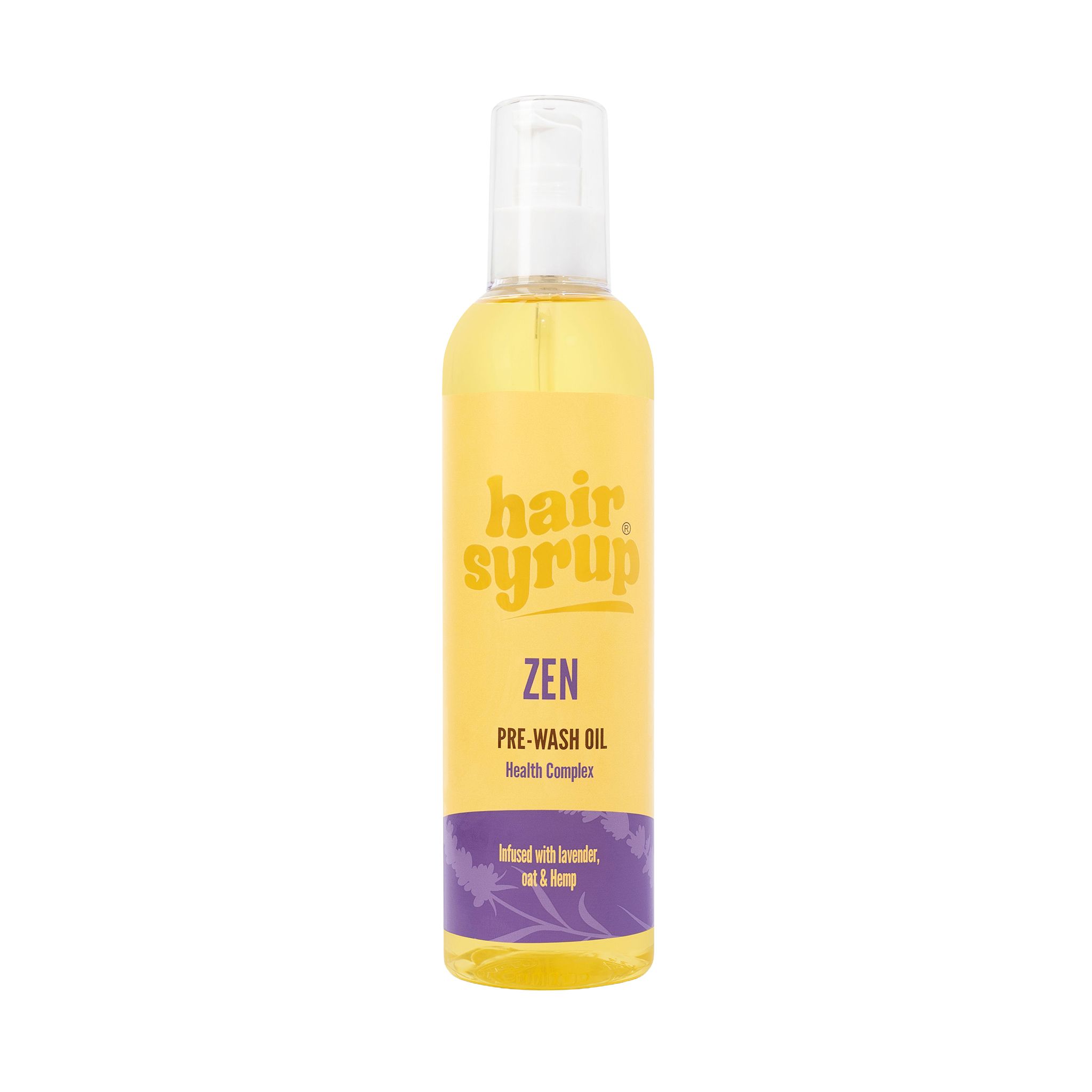 Un flacon avec une étiquette jaune. L'étiquette porte l'inscription "ZEN". Le flacon est droit.