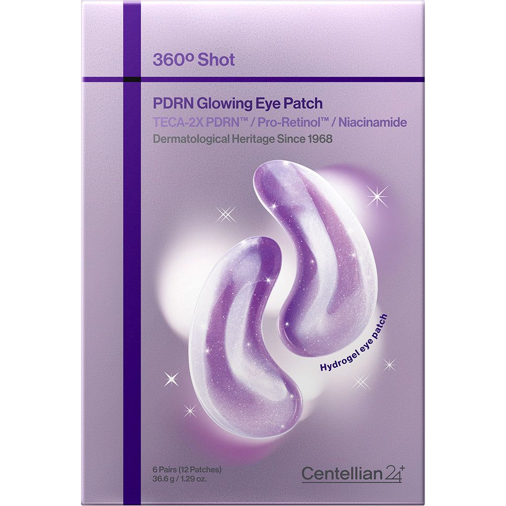 Patchs oculaires lumineux CENTELLIAN24 360 Shot PDRN – patchs hydrogel pour les yeux à base de PDRN