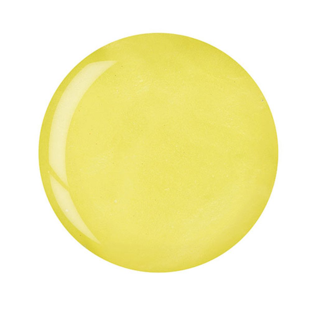 Tache de couleur jaune ronde. Surface brillante.