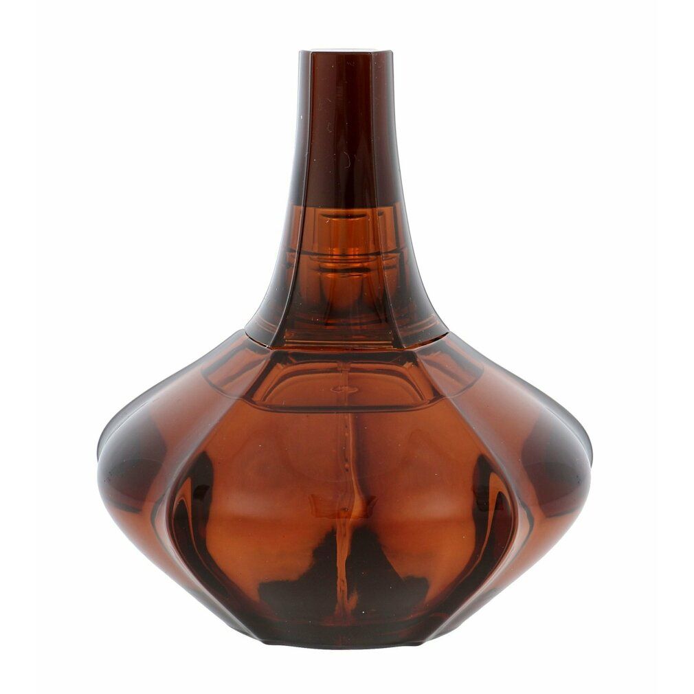 Bruine fles met ronde buik en smalle hals. Fles van glas.