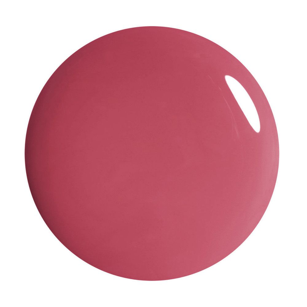 Tache de couleur rose ronde. Surface brillante avec reflet clair.
