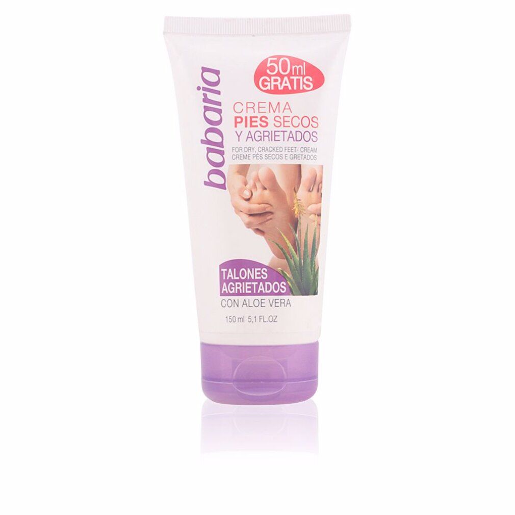 Crème pour pieds Babaria à l'aloe vera pour talons secs et craquelés, 150 ml.