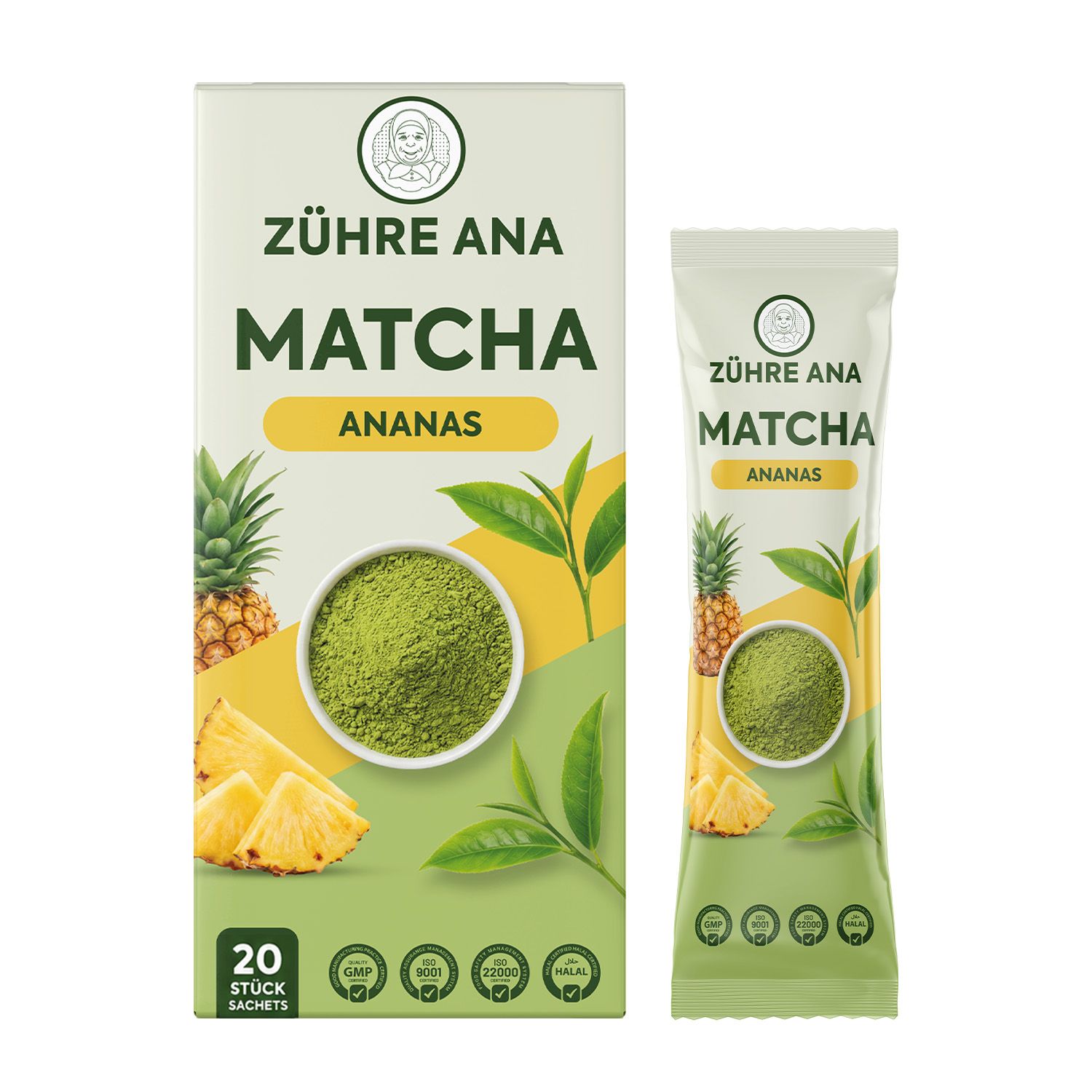 ZÜHRE ANA Thé Matcha à l'arôme d'ananas