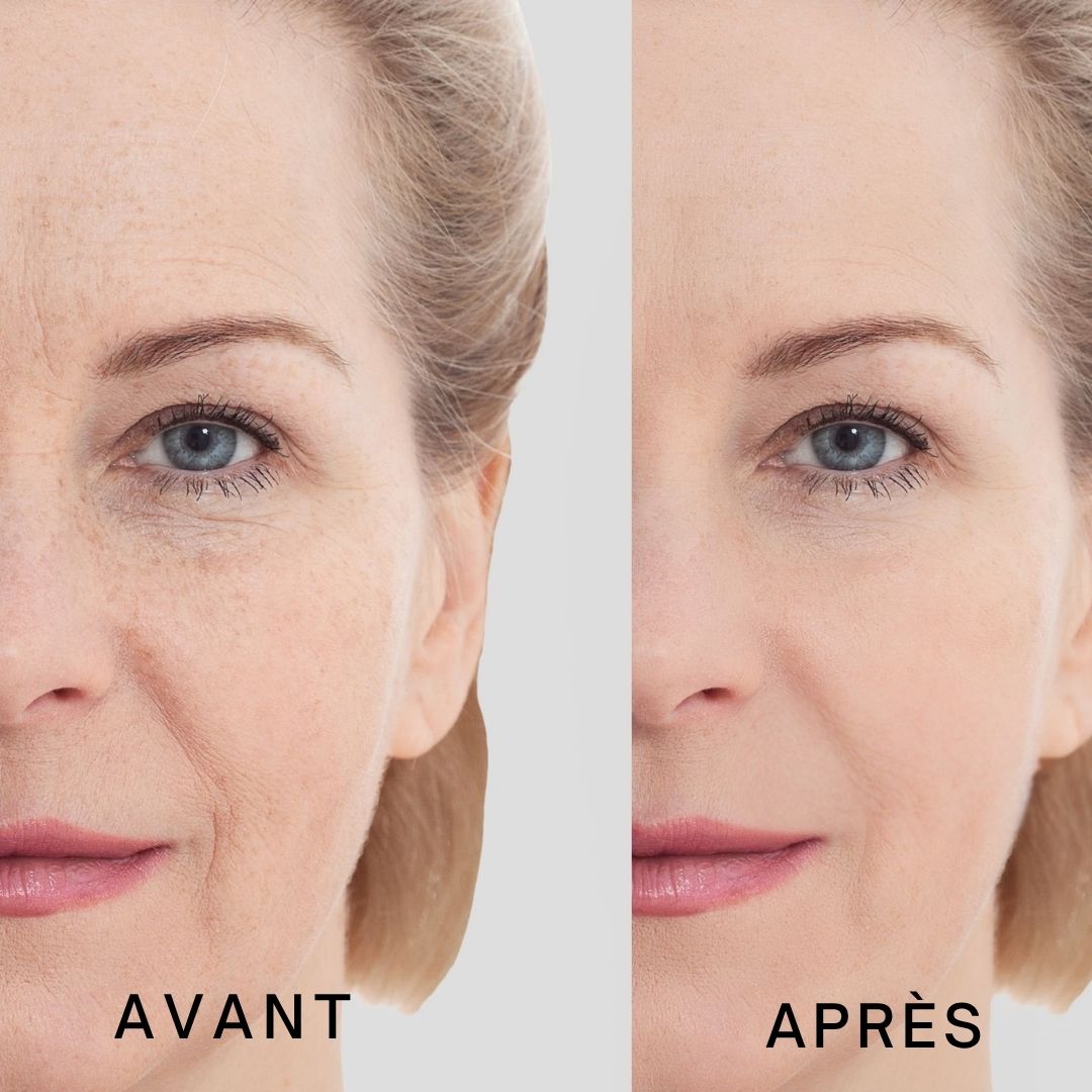 Tube de crème avec texte. Inscription : Dr. SEA, Moisturising & Protective Face Cream SPF30+. Avec citron et texte.