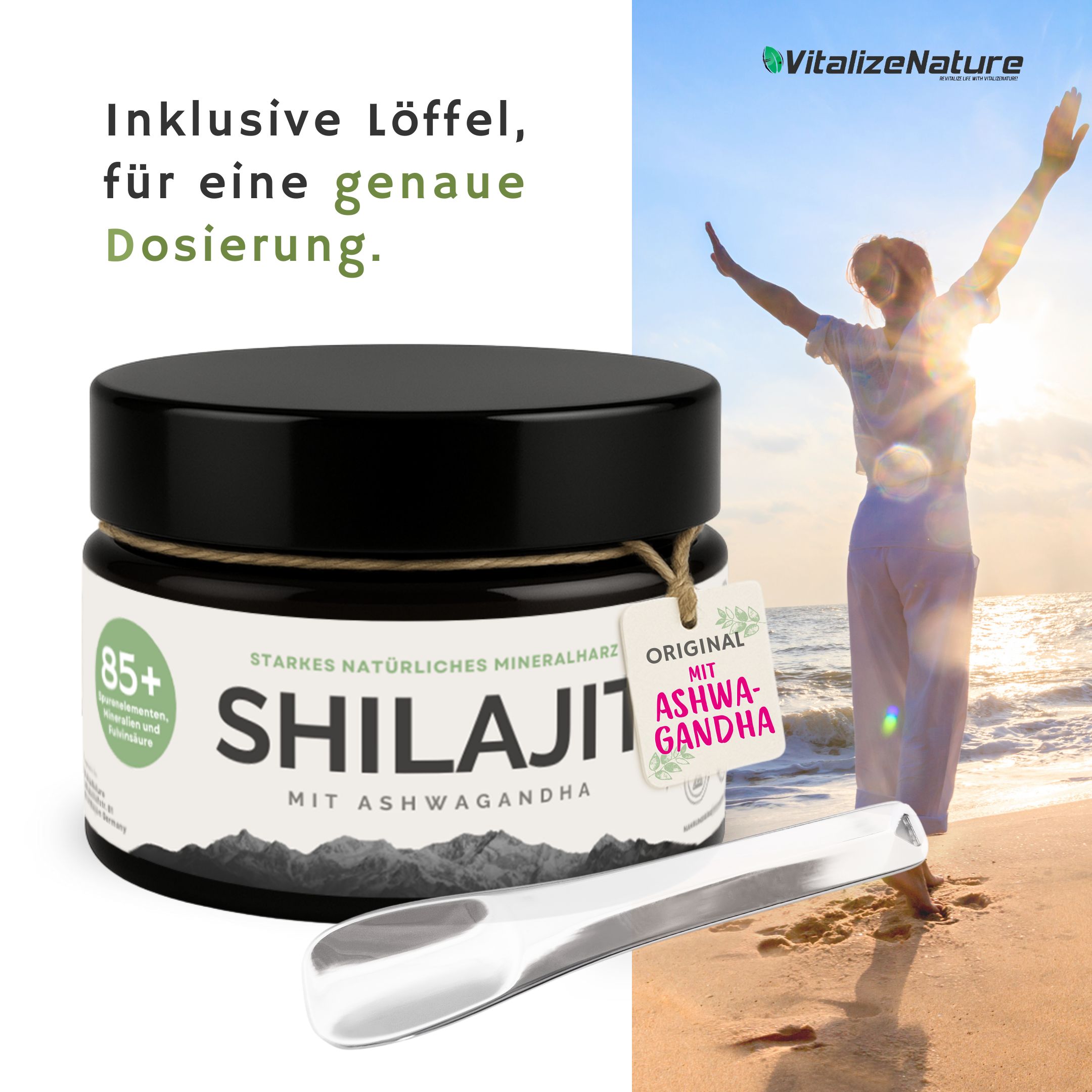 VitalizeNature Shilajit met Ashwagandha