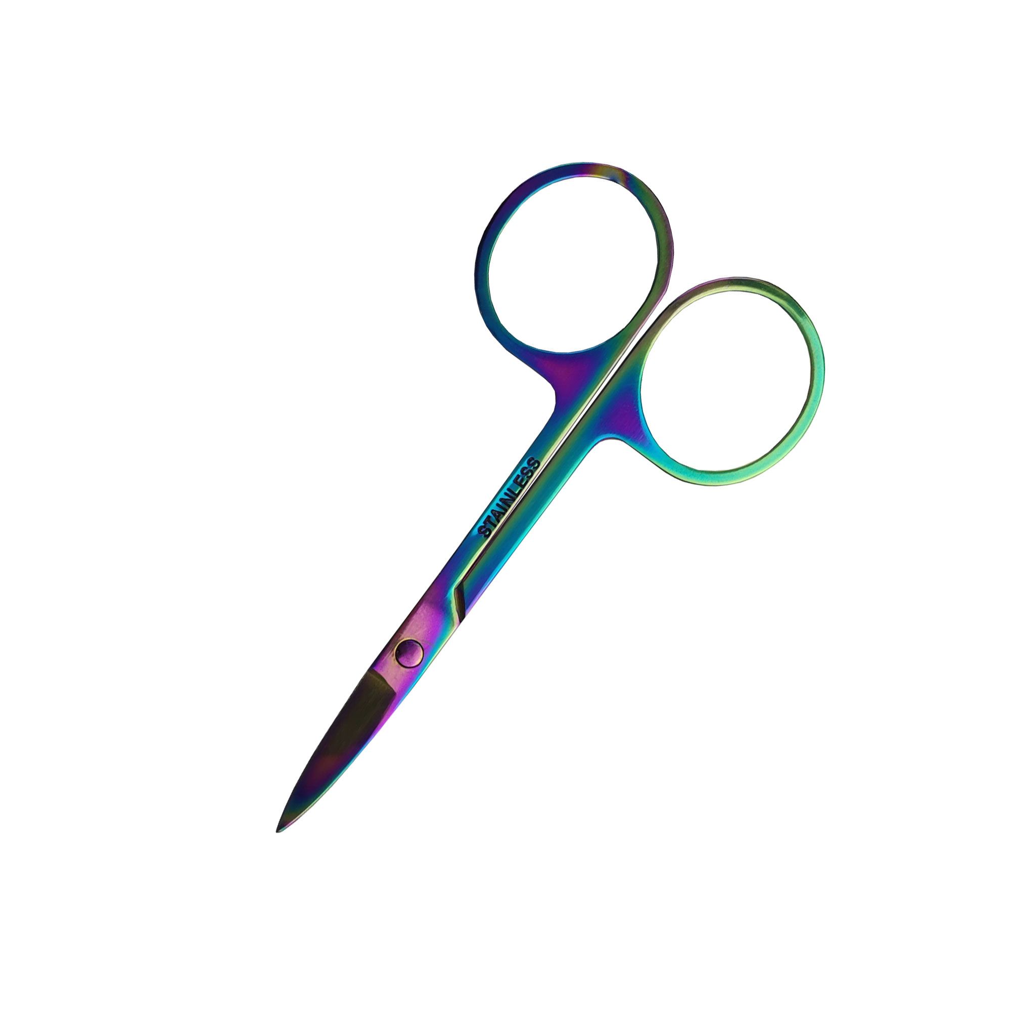 Ciseaux multicolores. Acier inoxydable, pointes arrondies.